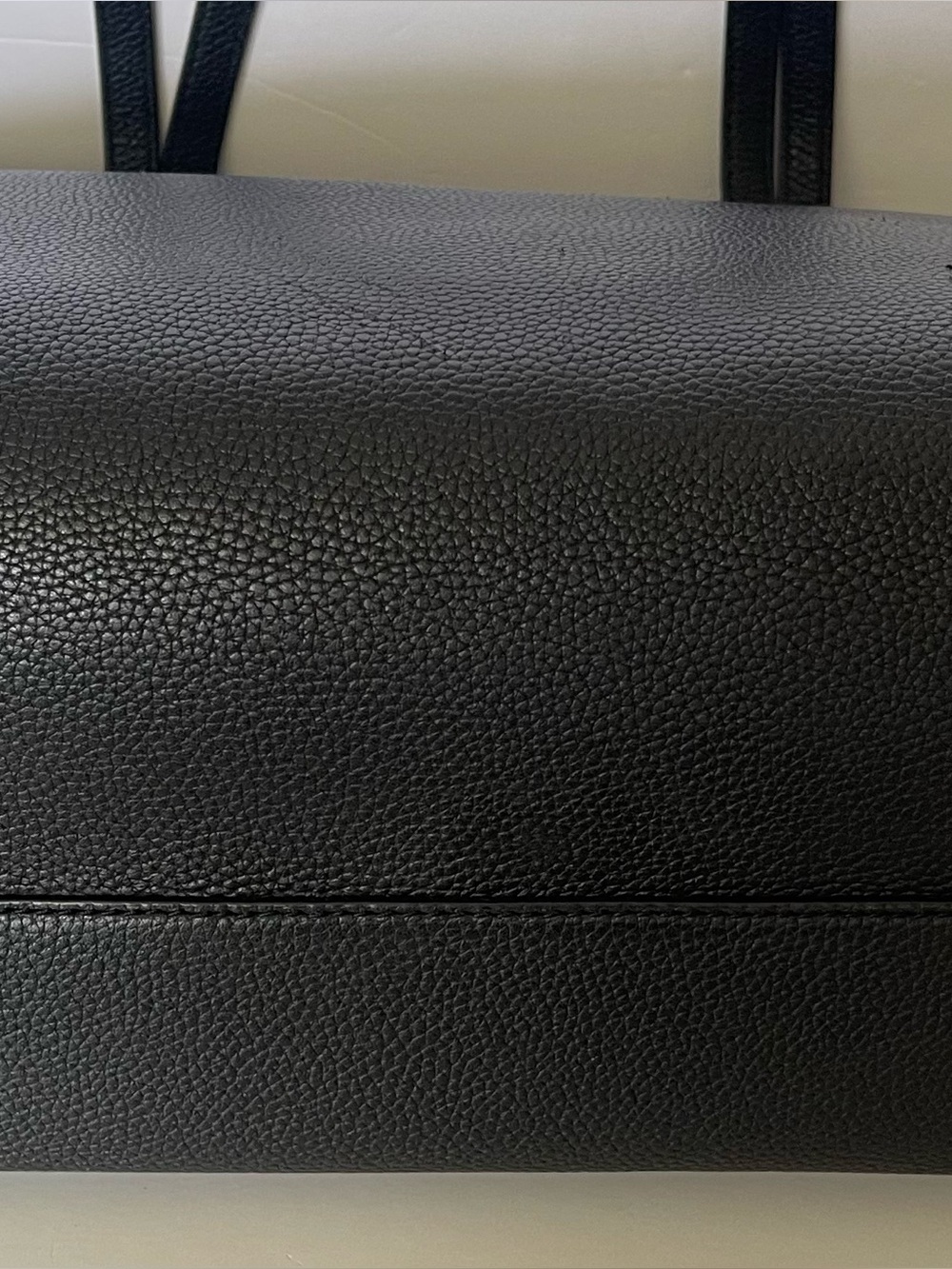 Tory Burch Black Pebbled Leather Tote - Picture 7 of 16
